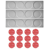 LMETJMA Magnetic Spice Jars With Wall Mounted Rack Stainless Steel Spice Tins Spice Seasoning Containers With Spice Label KC0305