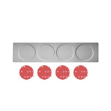 LMETJMA Magnetic Spice Jars With Wall Mounted Rack Stainless Steel Spice Tins Spice Seasoning Containers With Spice Label KC0305