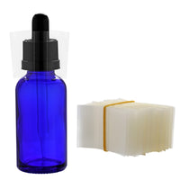 250/500Pcs Pvc Transparant Heat Shrink Bands 45 x 30 mm For  Various Boston Round Bottles, Tinctures, and Many Other Bottles